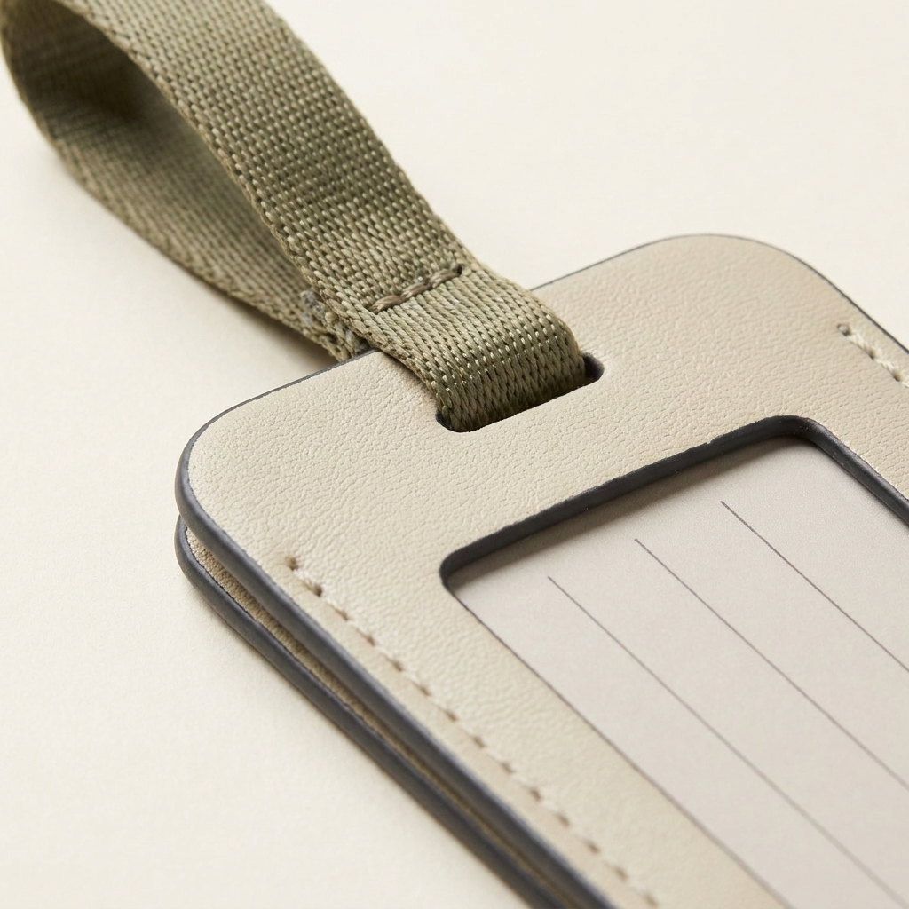 Close-up of the concealed contact-card window.
