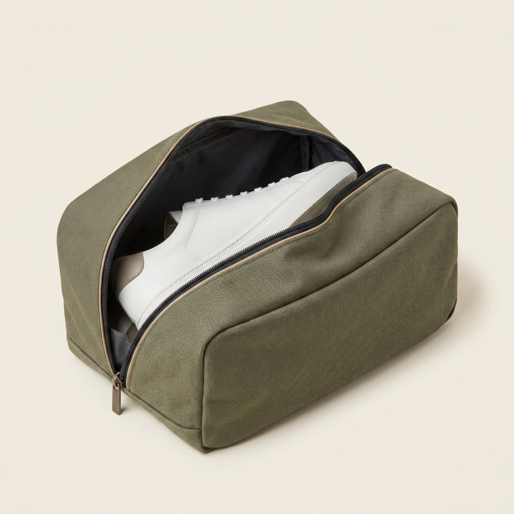 Slim zip utility pouch.
